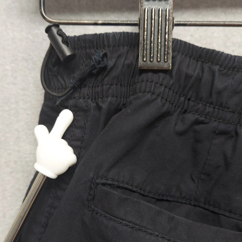 Aeropostale Parachute Cargo Pants Women XS Black Y2K Gorpcore Utility Streetwear